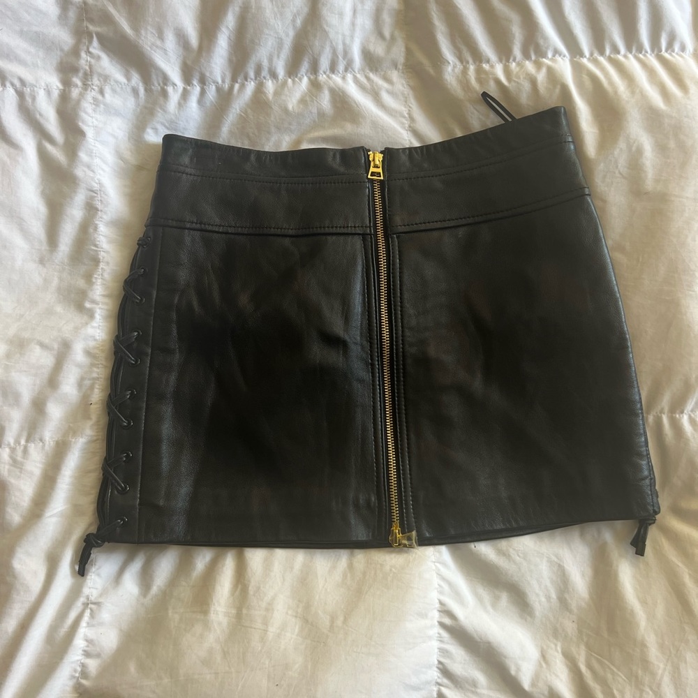 EXPRESS mini leather skirt size 0